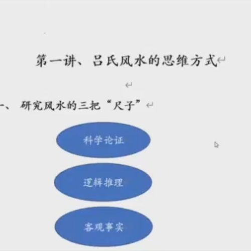 黄鑫讲吕文艺吕氏风水