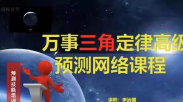 李治儒三角定律2021年视频四套原版