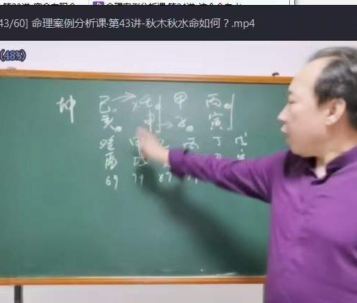 徐炳昕八字命理案例分析课