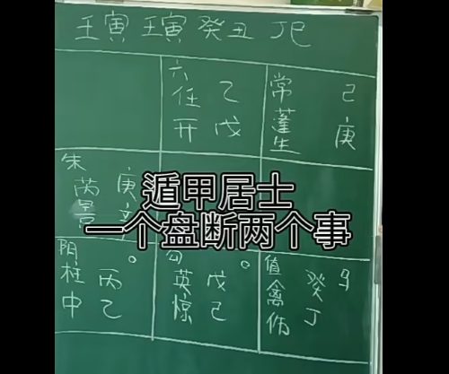 遁甲居士–庚子奇门课