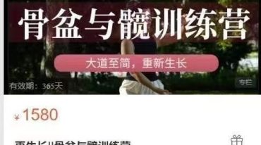 再生长 骨盆与髋训练营