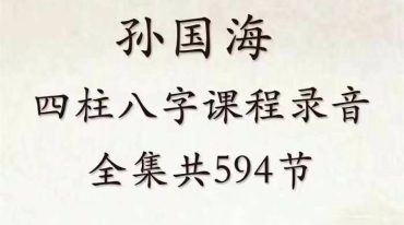 孙国海 四柱八字课程录音全集共594节失效