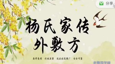 杨氏家传外敷方系列网课完整版
