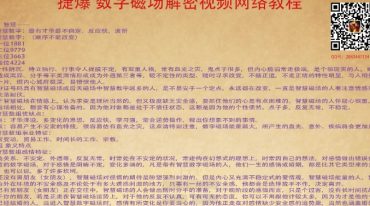 雷麒宗 捷爆数字磁场手机号码预测、吉凶改运学运用视频，网络培训教程全集24集